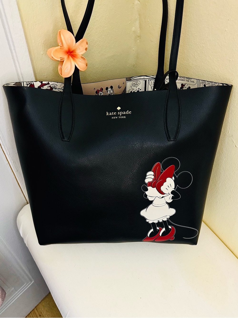 Disney X Kate Spade Minnie Mouse tote bag